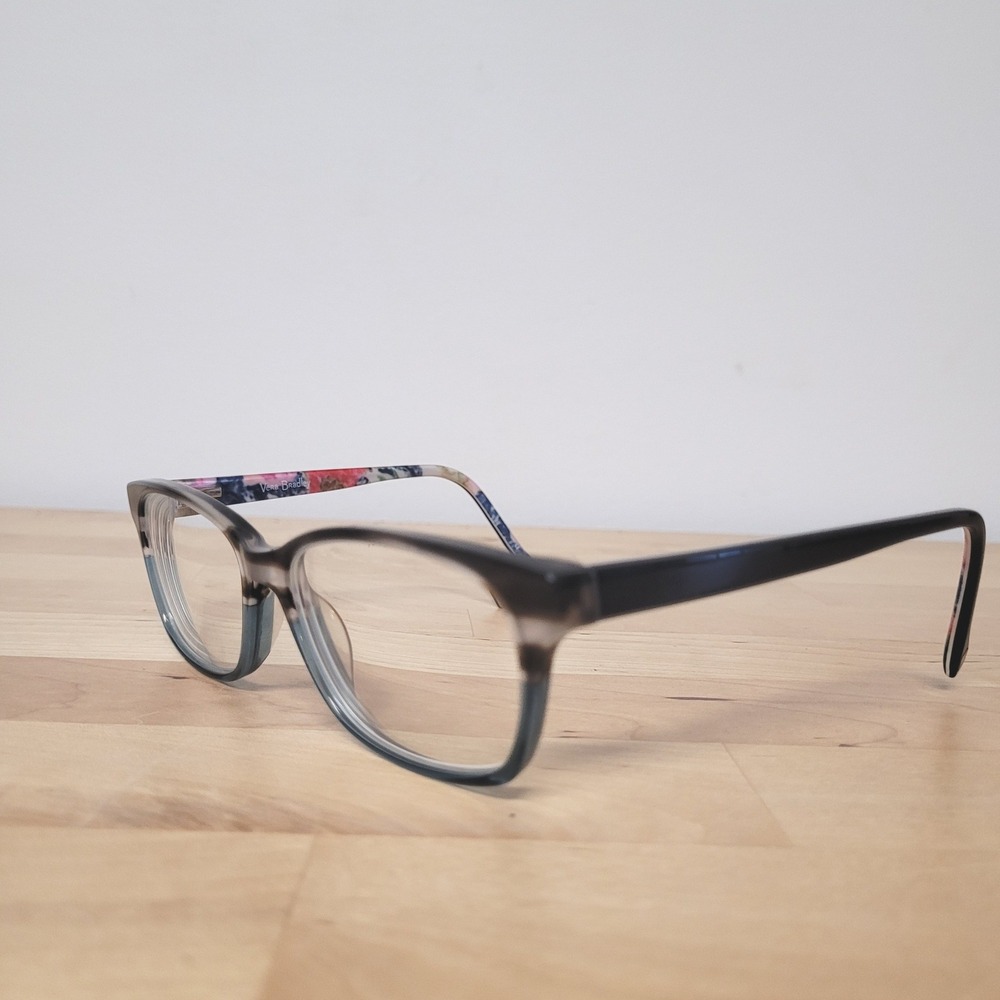 Vera Bradley Grace Eyeglasses Women 53-15-135 Superbloom Floral Grey FRAMES ONLY